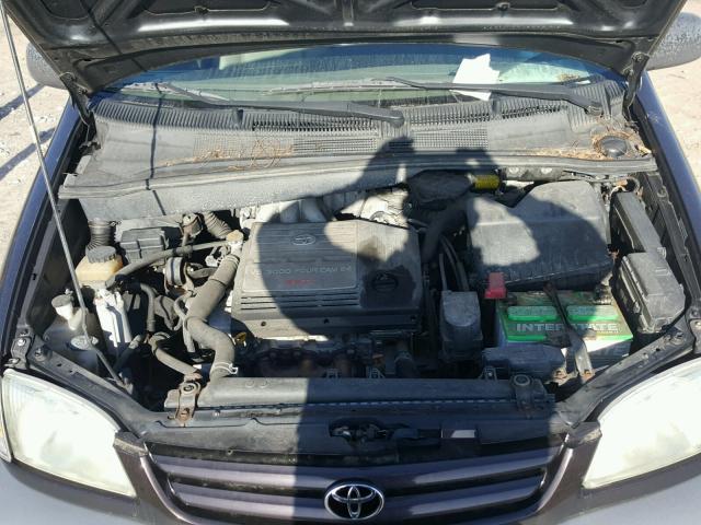 4T3ZF13CX1U405104 - 2001 TOYOTA SIENNA LE BROWN photo 7