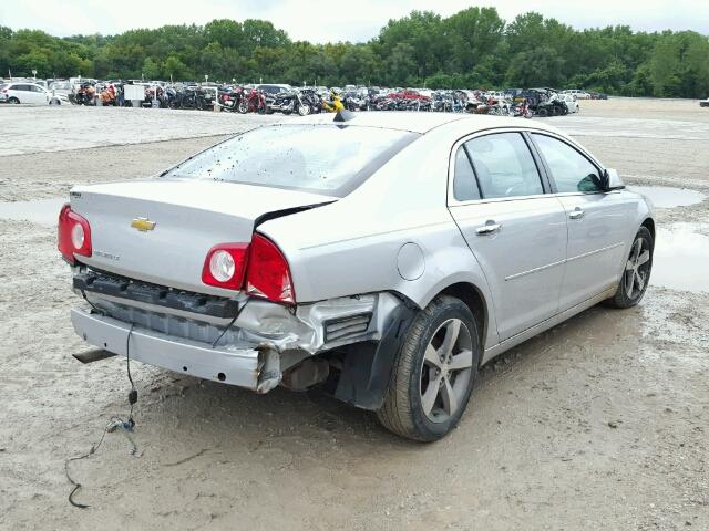 1G1ZC5E02CF335520 - 2012 CHEVROLET MALIBU SILVER photo 4