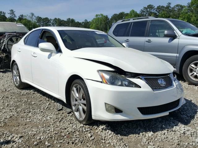 JTHBK262072043239 - 2007 LEXUS IS 250 WHITE photo 1