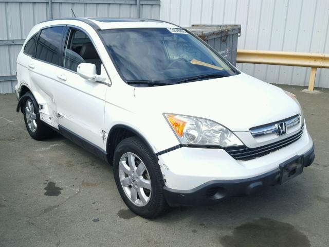 JHLRE48757C014599 - 2007 HONDA CR-V EXL WHITE photo 1