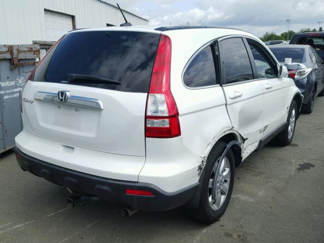 JHLRE48757C014599 - 2007 HONDA CR-V EXL WHITE photo 4