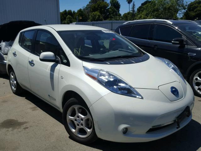 JN1AZ0CP2BT009242 - 2011 NISSAN LEAF SV WHITE photo 1