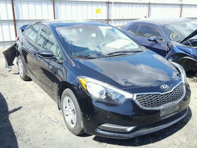 KNAFK4A63E5130019 - 2014 KIA FORTE LX BLACK photo 1