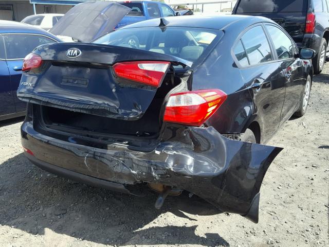 KNAFK4A63E5130019 - 2014 KIA FORTE LX BLACK photo 4