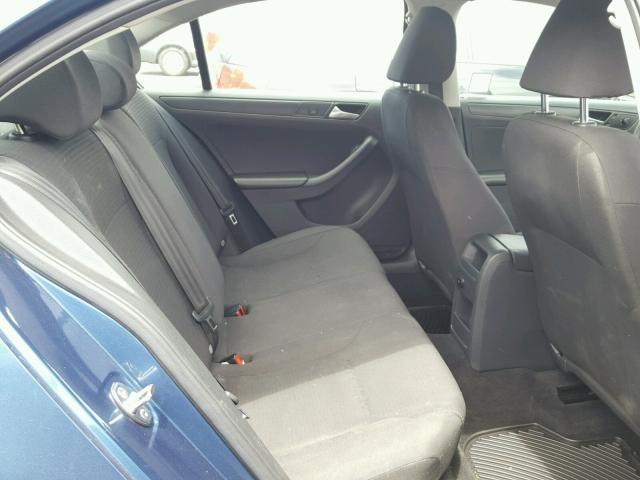 3VW2K7AJ6FM237355 - 2015 VOLKSWAGEN JETTA BASE Կապույտ լուսանկար 6