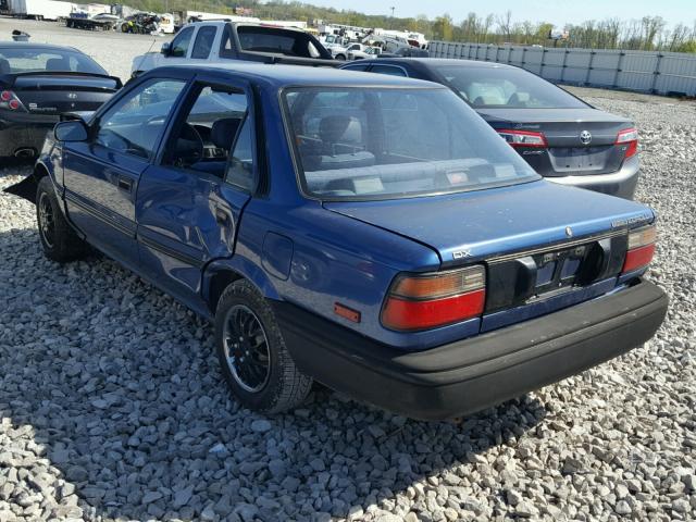 JT2AE94A4L3295404 - 1990 TOYOTA COROLLA DL BLUE photo 3