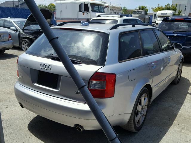 WAUVC58E54A176288 - 2004 AUDI A4 1.8T AV SILVER photo 4