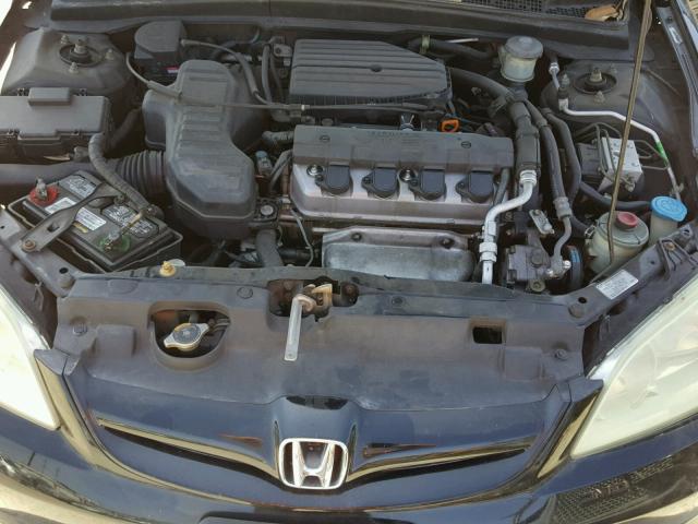 2HGES26794H512570 - 2004 HONDA CIVIC EX BLACK photo 7