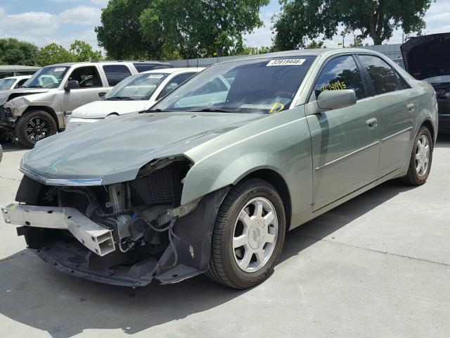 1G6DM577640165615 - 2004 CADILLAC CTS GREEN photo 2