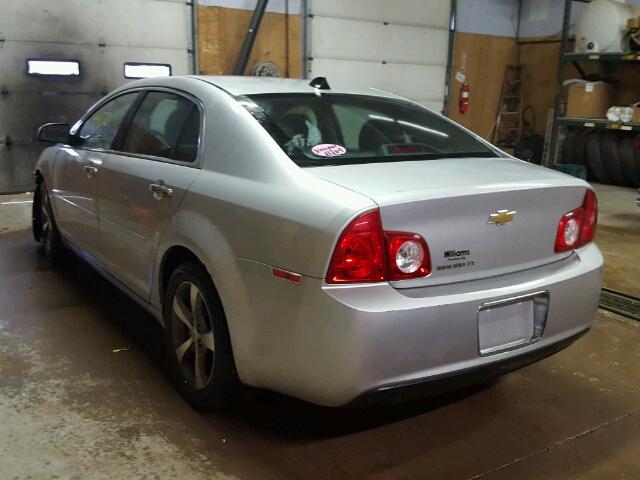 1G1ZC5E00CF121173 - 2012 CHEVROLET MALIBU 1LT ვერცხლისფერი ფოტო 3