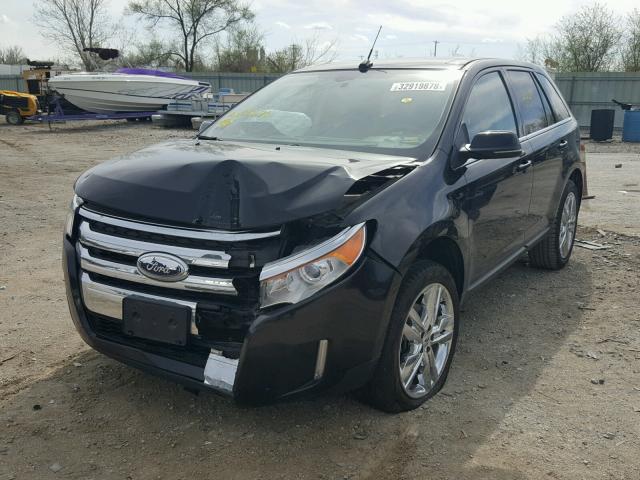 2FMDK3KC1DBC17173 - 2013 FORD EDGE LIMIT BLACK photo 2