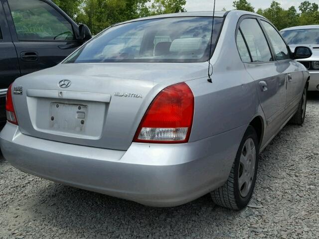 KMHDN45D33U649595 - 2003 HYUNDAI ELANTRA GL SILVER photo 4