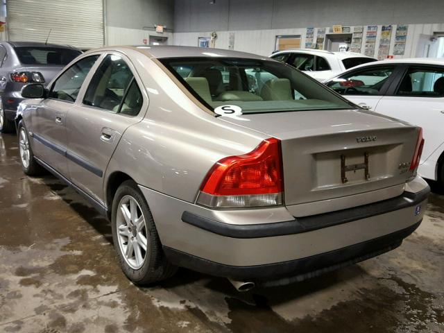 YV1RS58D812065779 - 2001 VOLVO S60 2.4T TAN photo 3