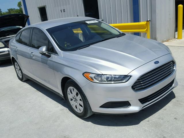 3FA6P0G78DR318758 - 2013 FORD FUSION S SILVER photo 1