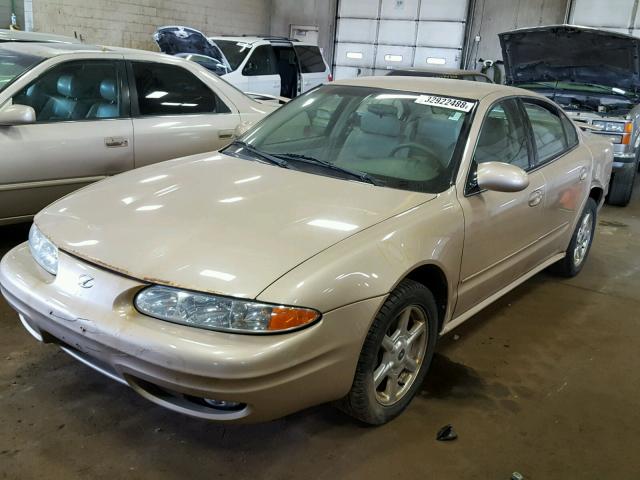 1G3NF52E91C143846 - 2001 OLDSMOBILE ALERO GLS 棕色 照片 2