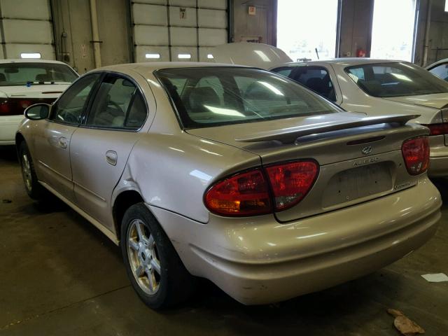 1G3NF52E91C143846 - 2001 OLDSMOBILE ALERO GLS 棕色 照片 3