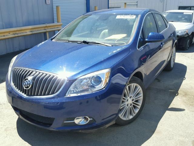 1G4PP5SK2E4143291 - 2014 BUICK VERANO BLUE photo 2