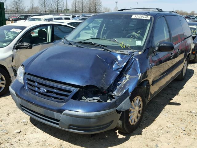 2FMZA5140YBC07450 - 2000 FORD WINDSTAR L BLUE photo 2