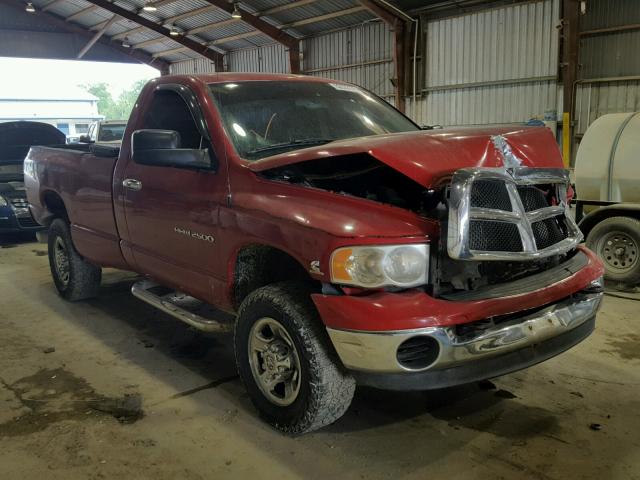 3D7KS26C65G762659 - 2005 DODGE RAM 2500 S RED photo 1