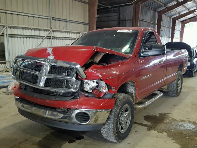 3D7KS26C65G762659 - 2005 DODGE RAM 2500 S RED photo 2