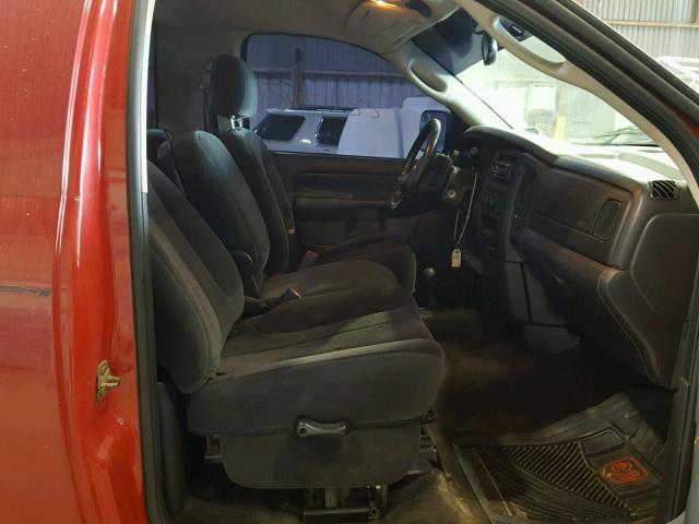 3D7KS26C65G762659 - 2005 DODGE RAM 2500 S RED photo 5