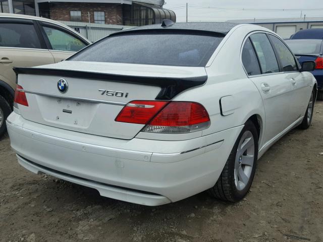 WBAHL83566DT03234 - 2006 BMW 750 I WHITE photo 4