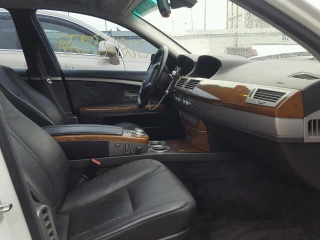 WBAHL83566DT03234 - 2006 BMW 750 I WHITE photo 5