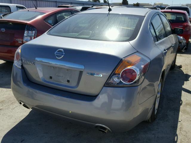 1N4CL21E78C214672 - 2008 NISSAN ALTIMA HYB GRAY photo 4