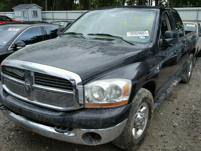 3D7KR28C56G277973 - 2006 DODGE RAM 2500 S BLACK photo 2
