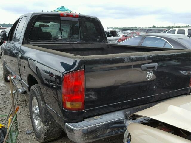 3D7KR28C56G277973 - 2006 DODGE RAM 2500 S BLACK photo 3