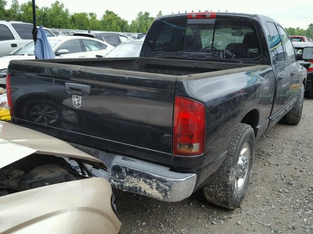 3D7KR28C56G277973 - 2006 DODGE RAM 2500 S BLACK photo 4