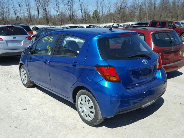 VNKKTUD32GA062054 - 2016 TOYOTA YARIS L BLUE photo 3