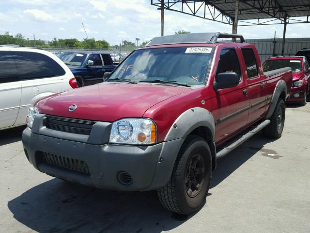 1N6ED29X22C322207 - 2002 NISSAN FRONTIER C RED photo 2
