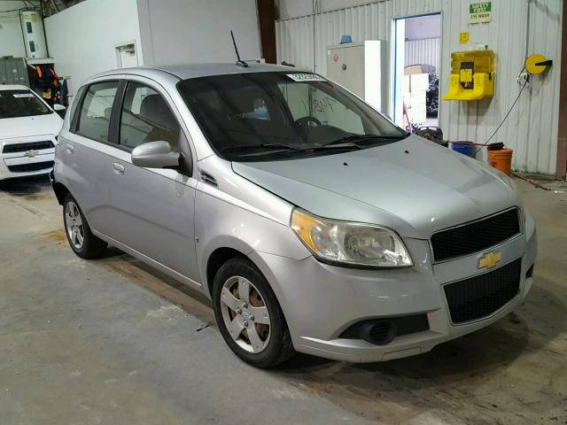 KL1TD66E39B395212 - 2009 CHEVROLET AVEO LS SILVER photo 1