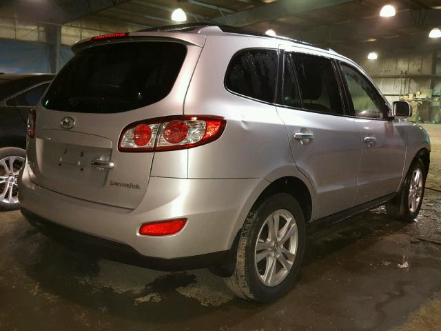 5XYZKDAG6BG038978 - 2011 HYUNDAI SANTA FE L SILVER photo 4