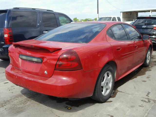 2G2WP552X61280086 - 2006 PONTIAC GRAND PRIX RED photo 4