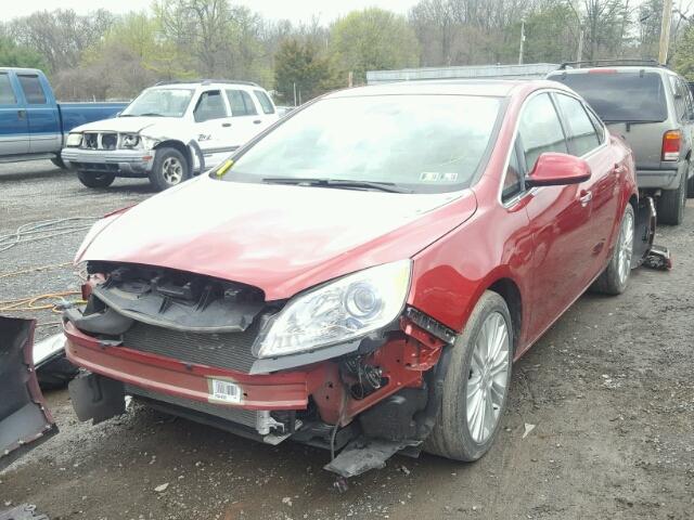 1G4PR5SK7D4215448 - 2013 BUICK VERANO CON BURGUNDY photo 2