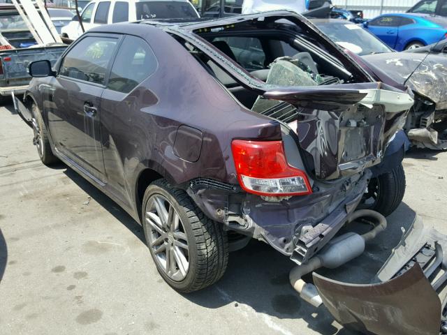 JTKJF5C73C3033420 - 2012 TOYOTA SCION TC 紫色 照片 3