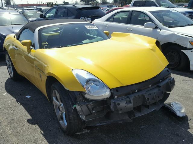 1G2MB35B67Y113037 - 2007 PONTIAC SOLSTICE YELLOW photo 1