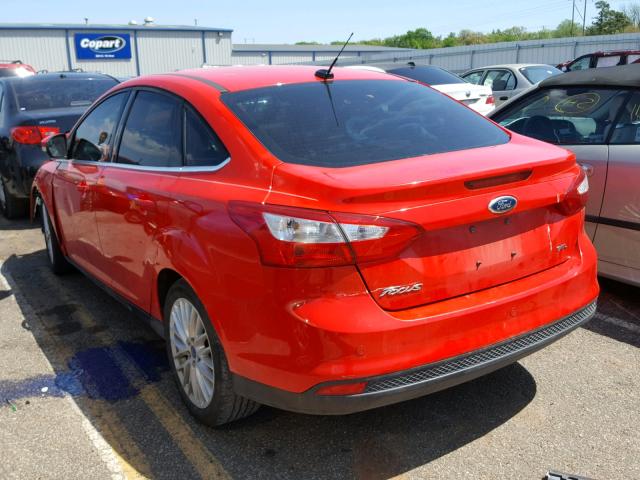 1FAHP3H24CL251683 - 2012 FORD FOCUS SEL RED photo 3
