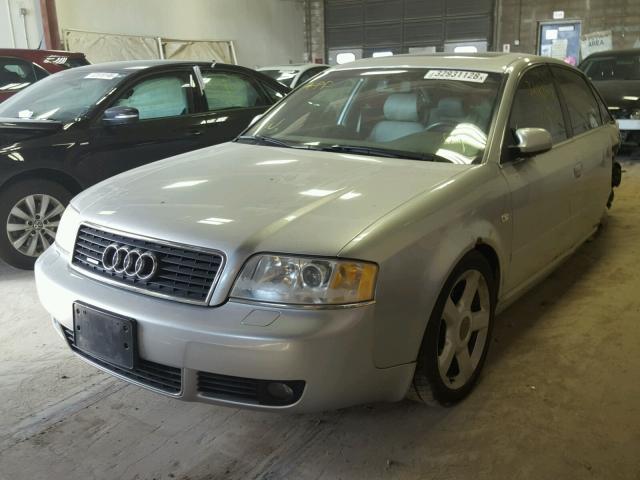 WAULD64B13N009276 - 2003 AUDI A6 2.7T QU SILVER photo 2