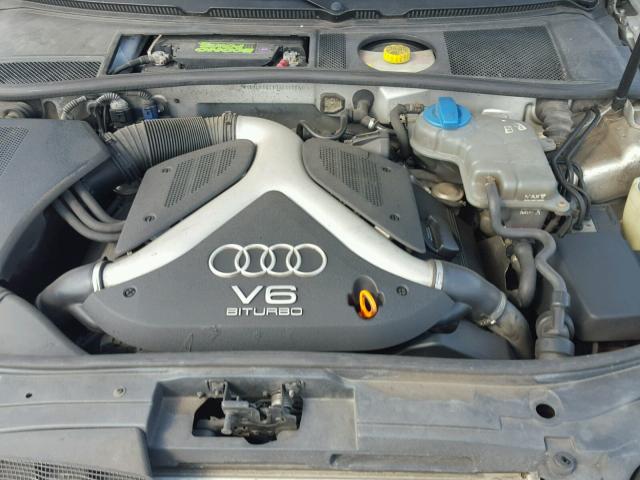 WAULD64B13N009276 - 2003 AUDI A6 2.7T QU SILVER photo 7