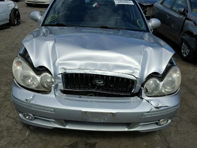 KMHWF35H84A960302 - 2004 HYUNDAI SONATA GLS SILVER photo 9