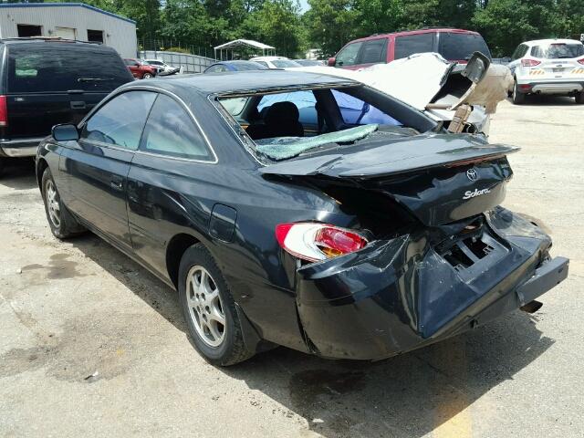 2T1CE22P62C003692 - 2002 TOYOTA CAMRY SOLA BLACK photo 3