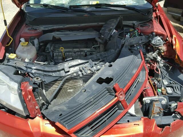 1B3LC46K08N256434 - 2008 DODGE AVENGER SE ORANGE photo 7