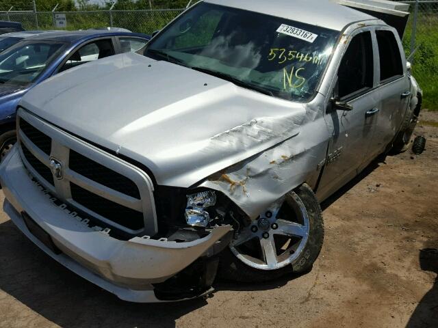 1C6RR7KT7FX717285 - 2015 RAM RAM TRUCK GRAY photo 9