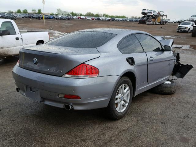 WBAEH73485CF95272 - 2005 BMW 645 CI AUT ნაცრისფერი ფოტო 4