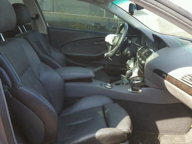 WBAEH73485CF95272 - 2005 BMW 645 CI AUT ნაცრისფერი ფოტო 5