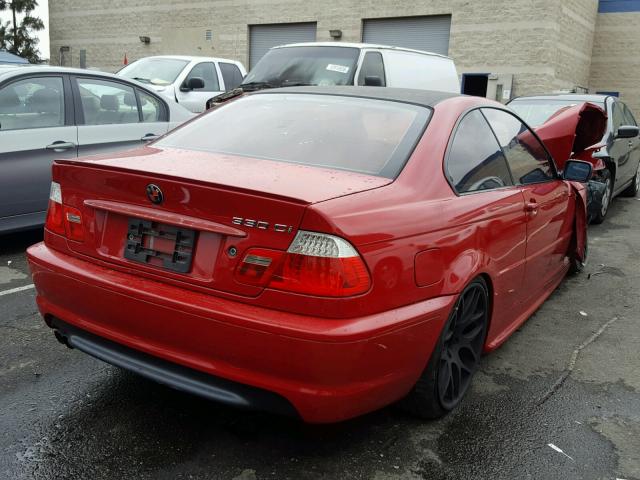 WBABD53494PL14989 - 2004 BMW 330 CI RED photo 4