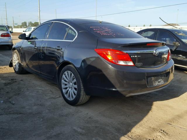 W04GR5EC3B1002319 - 2011 BUICK REGAL CXL BLACK photo 3